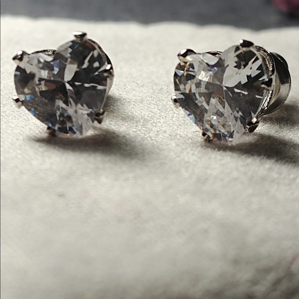 Set of 3 Heart Shaped Studs